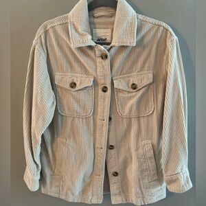 Aerie Corduroy Shacket XXS Cream